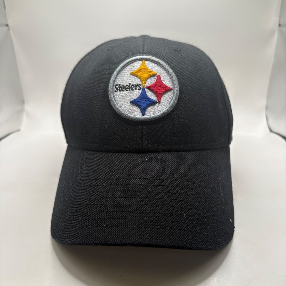 STEELERS '47 Brand Clean Up Hat Cap OSFA Black Embroidered NFL Football Dad Hat
